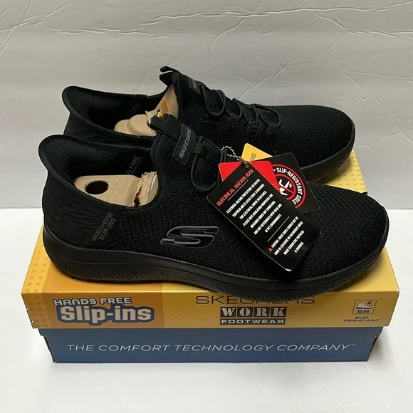 NWT Skechers Work Slip-in Shoes Men’s 10.5 - Picture 1 of 7
